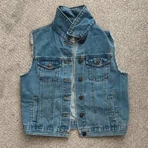 Forever 21 Blue Denim Vest